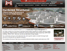 Tablet Screenshot of hardenedstructures.com